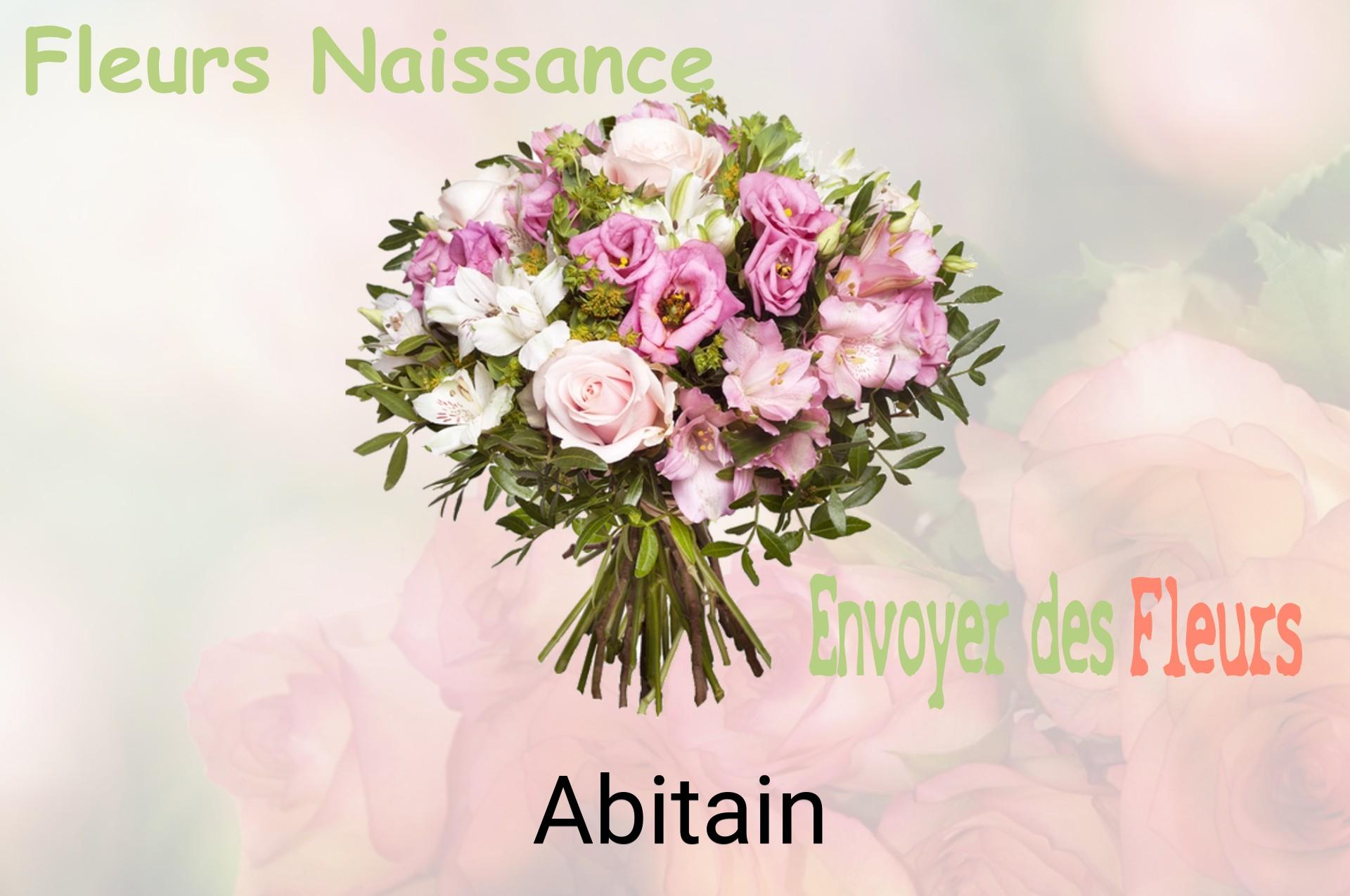 Bouquet de fleurs de naissance livré à Abitain